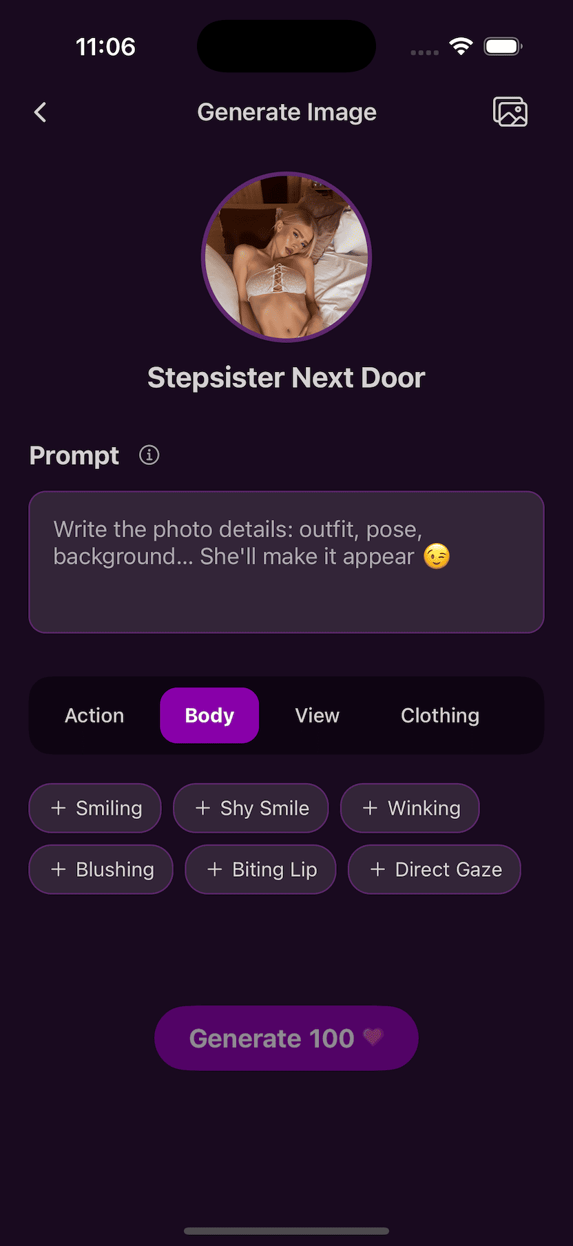AI girlfriend generator customization